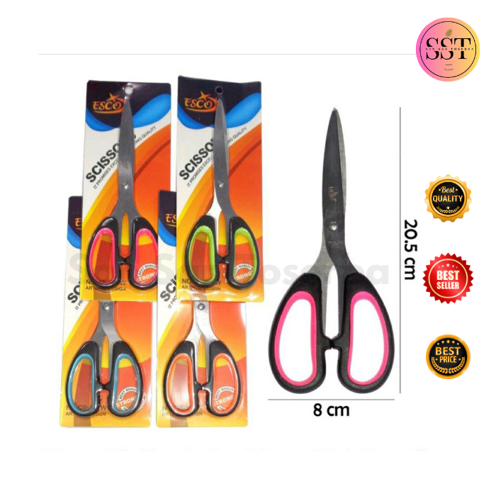 

[SST] Gunting 8” ESCO CHERYL Scissors Berkualitas Ukuran 8" Inch CR-580-W