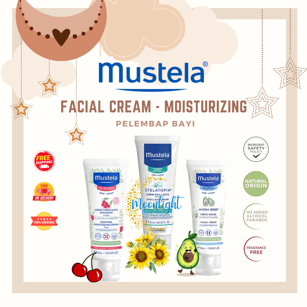 Mustela Hydra Bebe Body Lotion 300ml 500ml - Stelatopia Emollient - Shooting Moisturizing - Nourisin