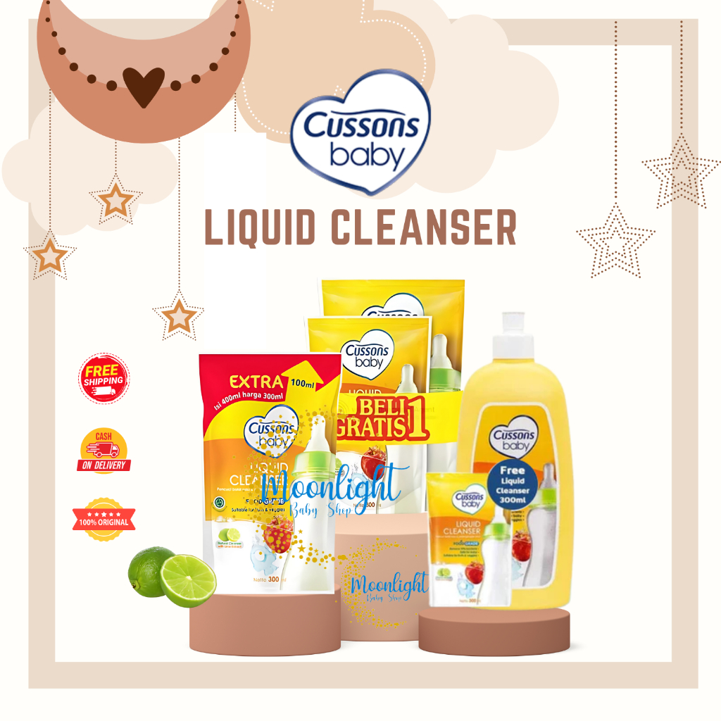 Cussons Baby Liquid Cleanser 450ml - Sabun Cuci / Pembersih Botol Susu Bayi Buy 1 Get 1