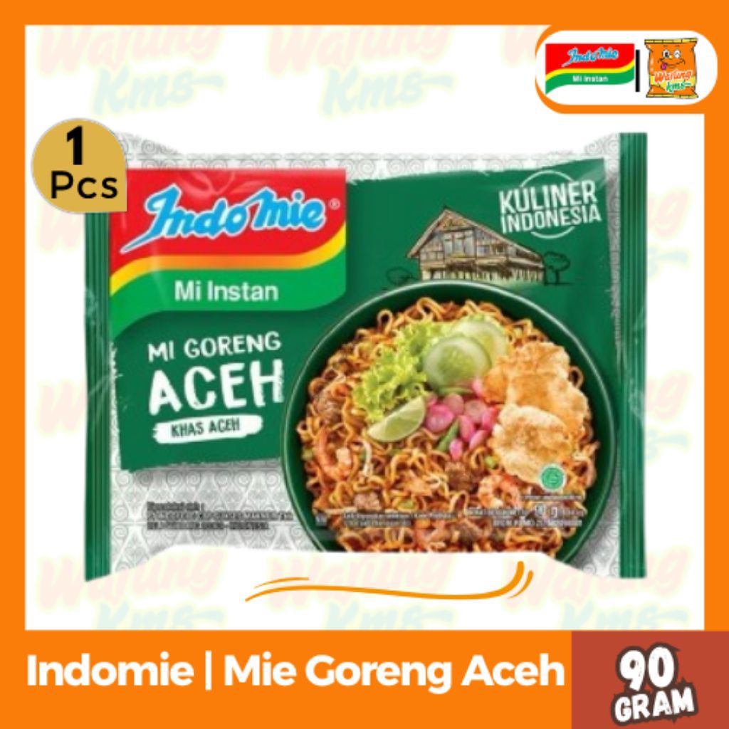 

Indomie Rasa Mi Goreng Aceh Mie Instan @90g Lezat