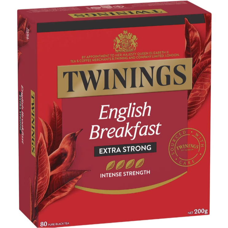 

Twinings TEA ENGLISH BREAKFAST Extra Strong 80 tea bag / English Breakfast Tea Extra Strong