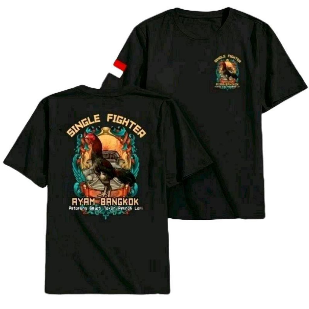 KAOS SINGLE FIGHTER AYAM BANGKOK PETARUNG