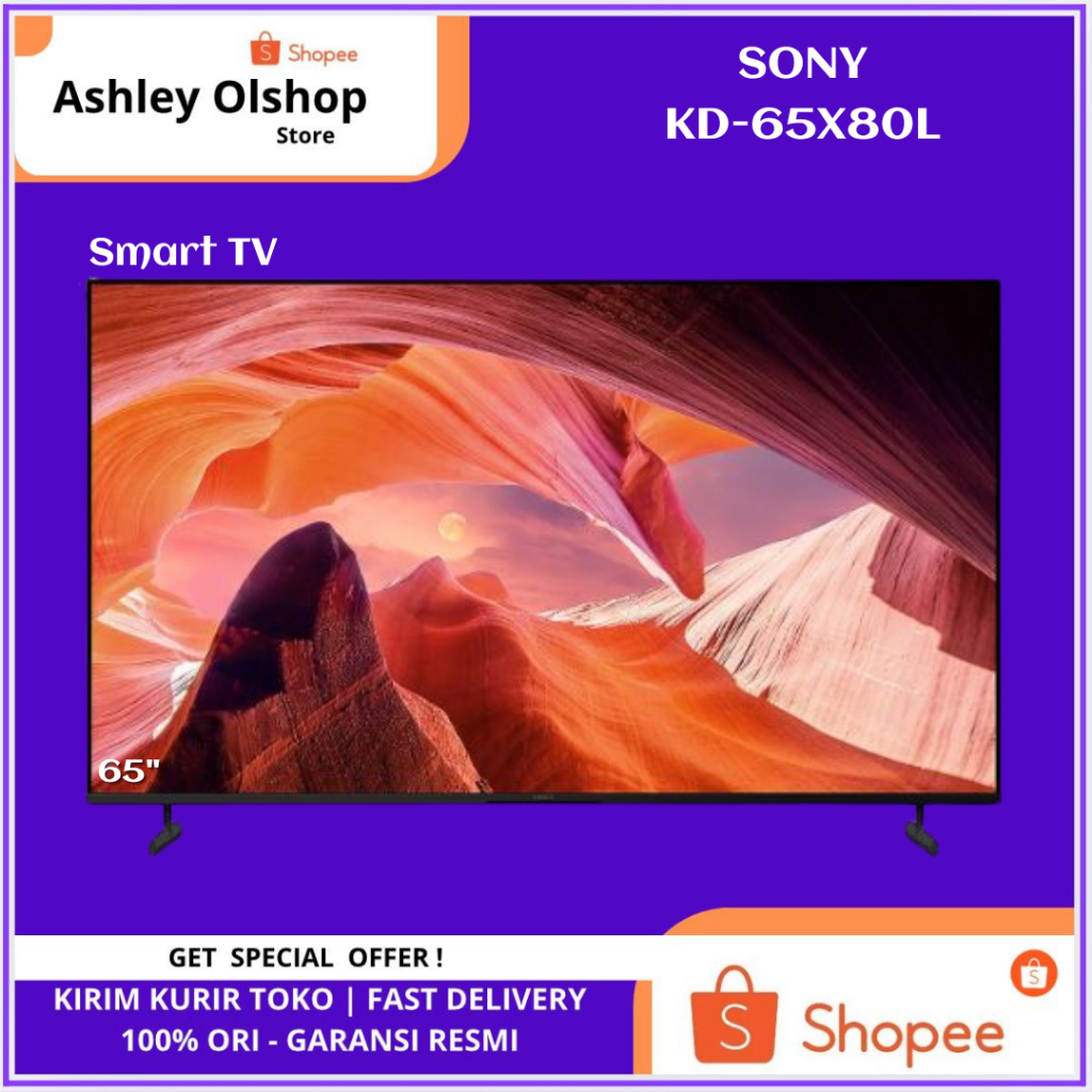 LED TV Sony 65 Inch 65X80L 4K Google TV Sony KD-65X80L 4K Ultra HD HDR