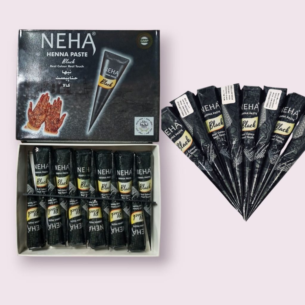 Henna tangan simple pengantin kuku neha cone halal praktis mudah digunakan tahan lama hena tatto ink