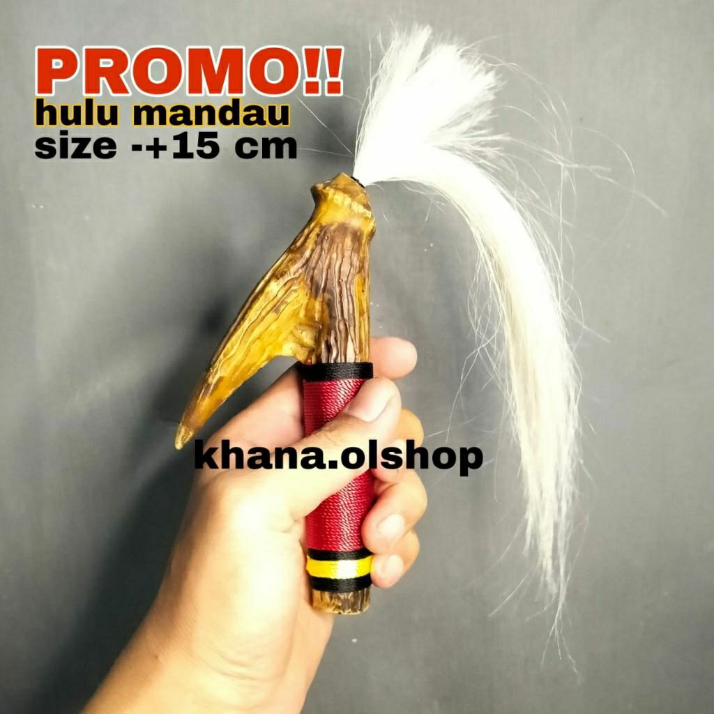 Gagang HuluMandau Motif Tanduk Rusa Etnik Dayak Kalimantan