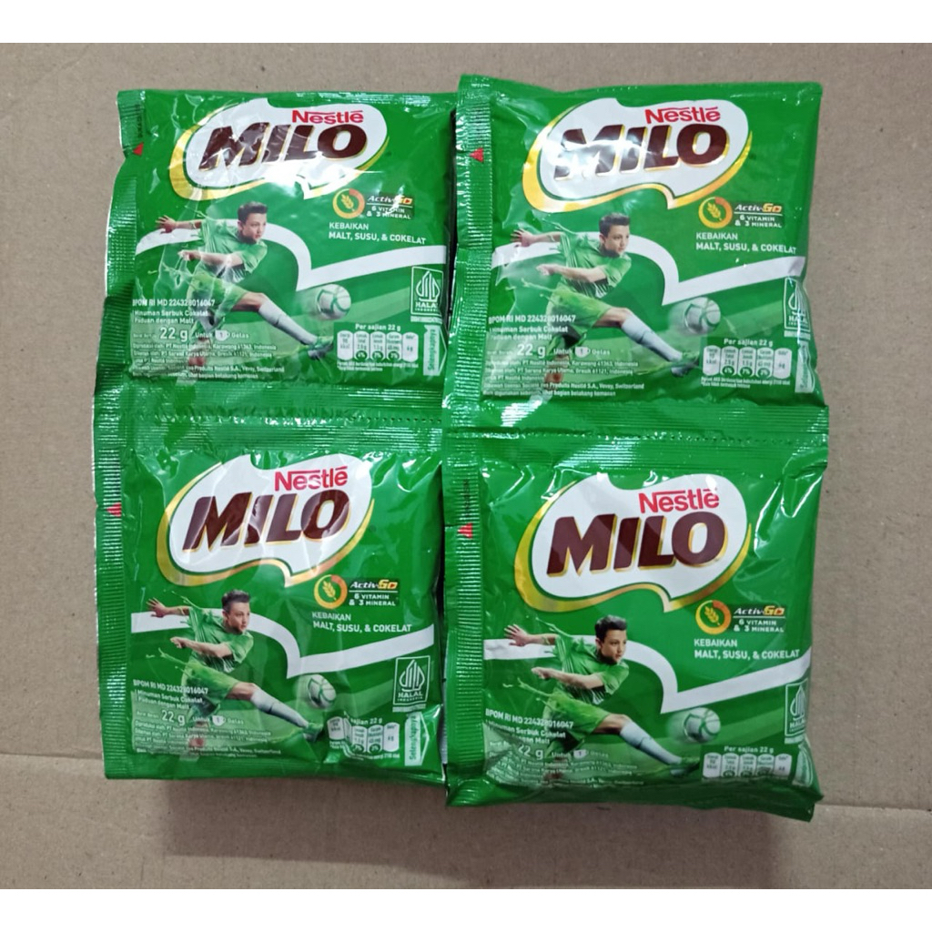 

Milo 22g 1Renceng isi 10Sachet