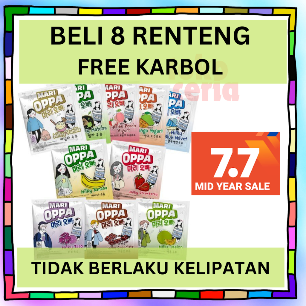 

[BELI 8, FREE GIFT] MariOppa - Susu Korea Enak