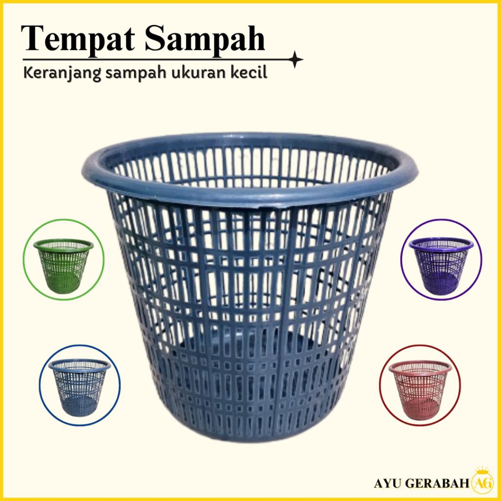 TEMPAT SAMPAH/ KERANJANG SAMPAH PLASTIK UKURAN KECIL