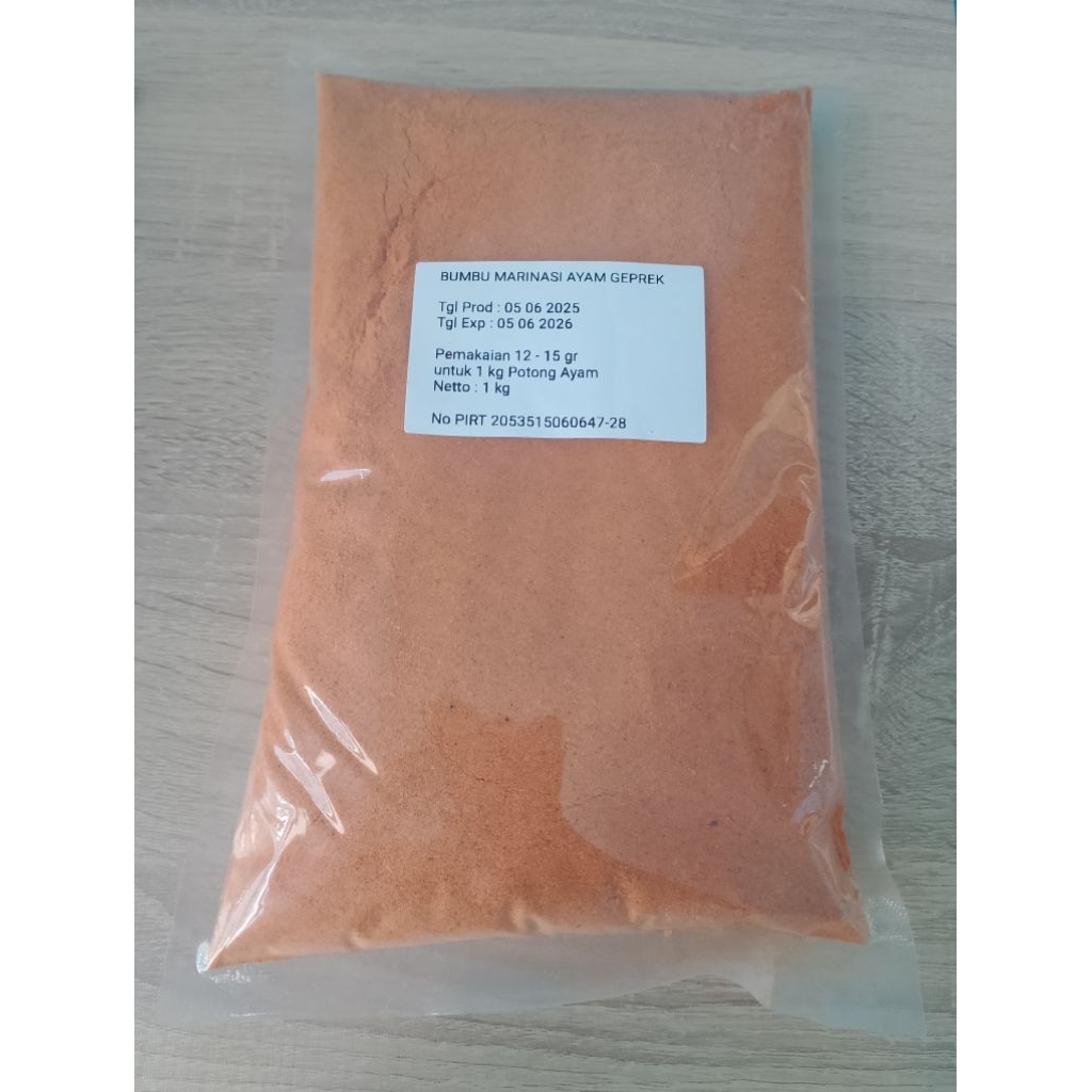 

marinasi geprek fried chicken 1kg