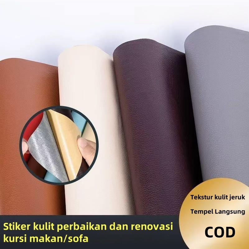 Stiker perbaikan sofa kulit yang kuat dan berperekat, stiker perbaikan lubang samping tempat tidur k