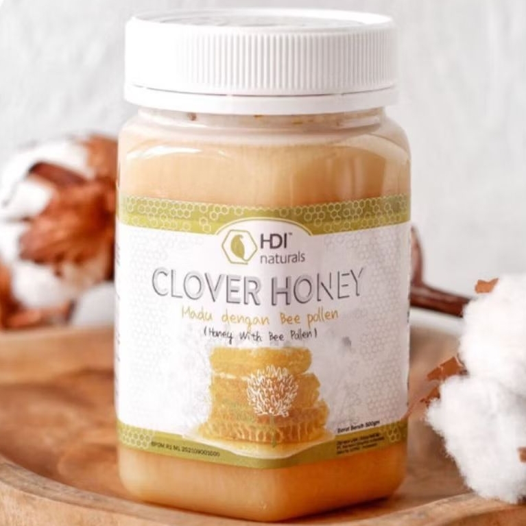 

Clover honey 500gr original exp 2028 + sendok kayu