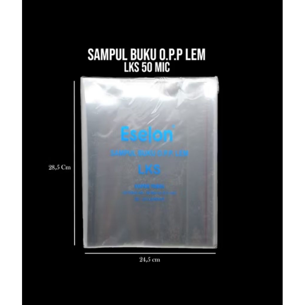 

SAMPUL PLASTIK OPP BUKU LKS ISI 25 PCS