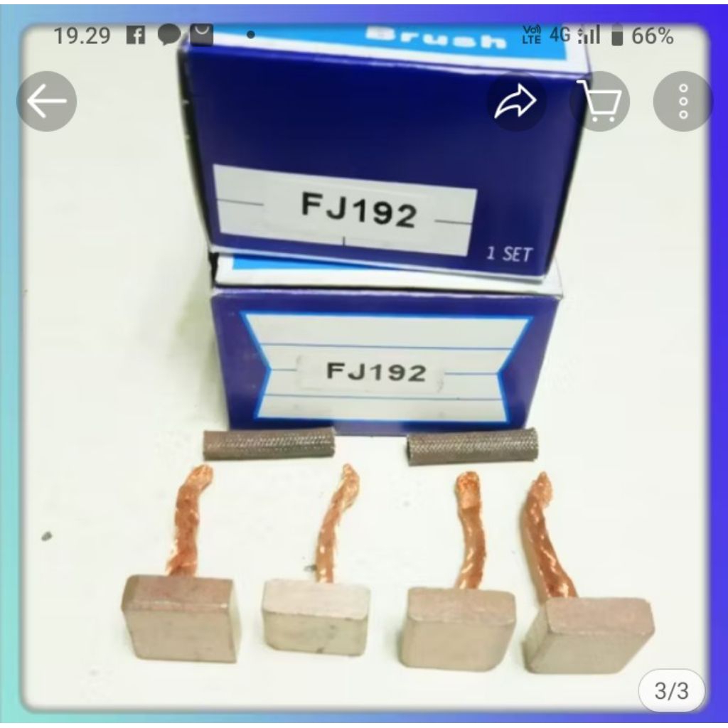 

Carbon brush Alt/kul stater / arang stater PS100/ ps120/FE/L300 disel fj 192