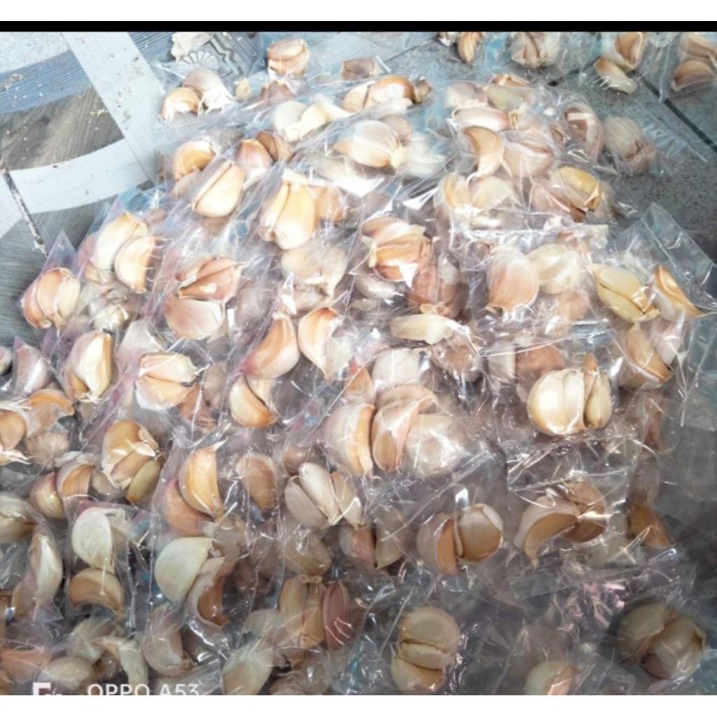

Bawang putih rencengan isi 10 renceng/50 pcs