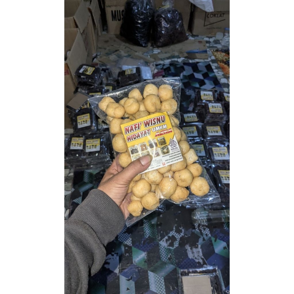 

Snack ikan tenggiri renyah gurih kemasan extra