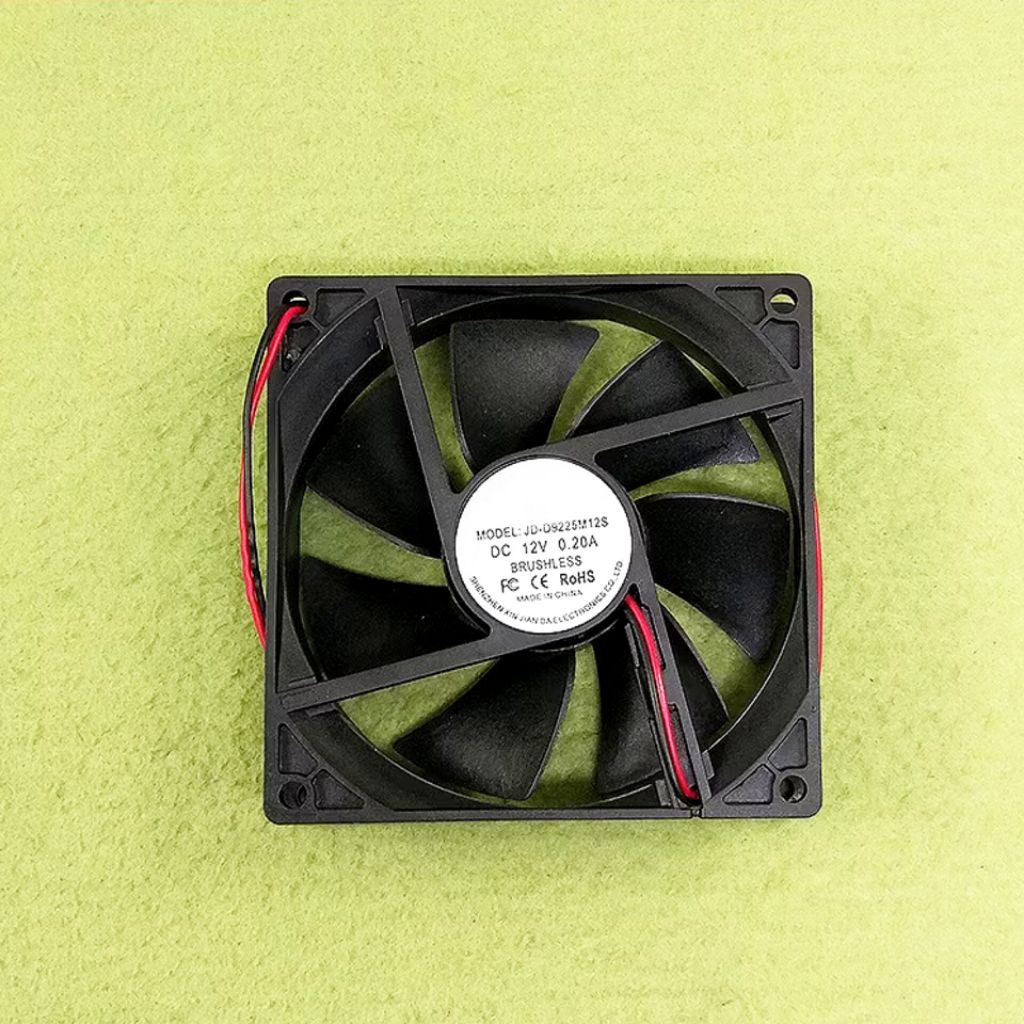Kipas 12V DC 9x9cm Bekas Normal Fan Komputer