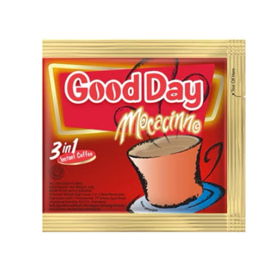 

Good Day Mocacinno 3 in 1 Kopi Instan 20gr 1 Renceng Isi 10 Sachet