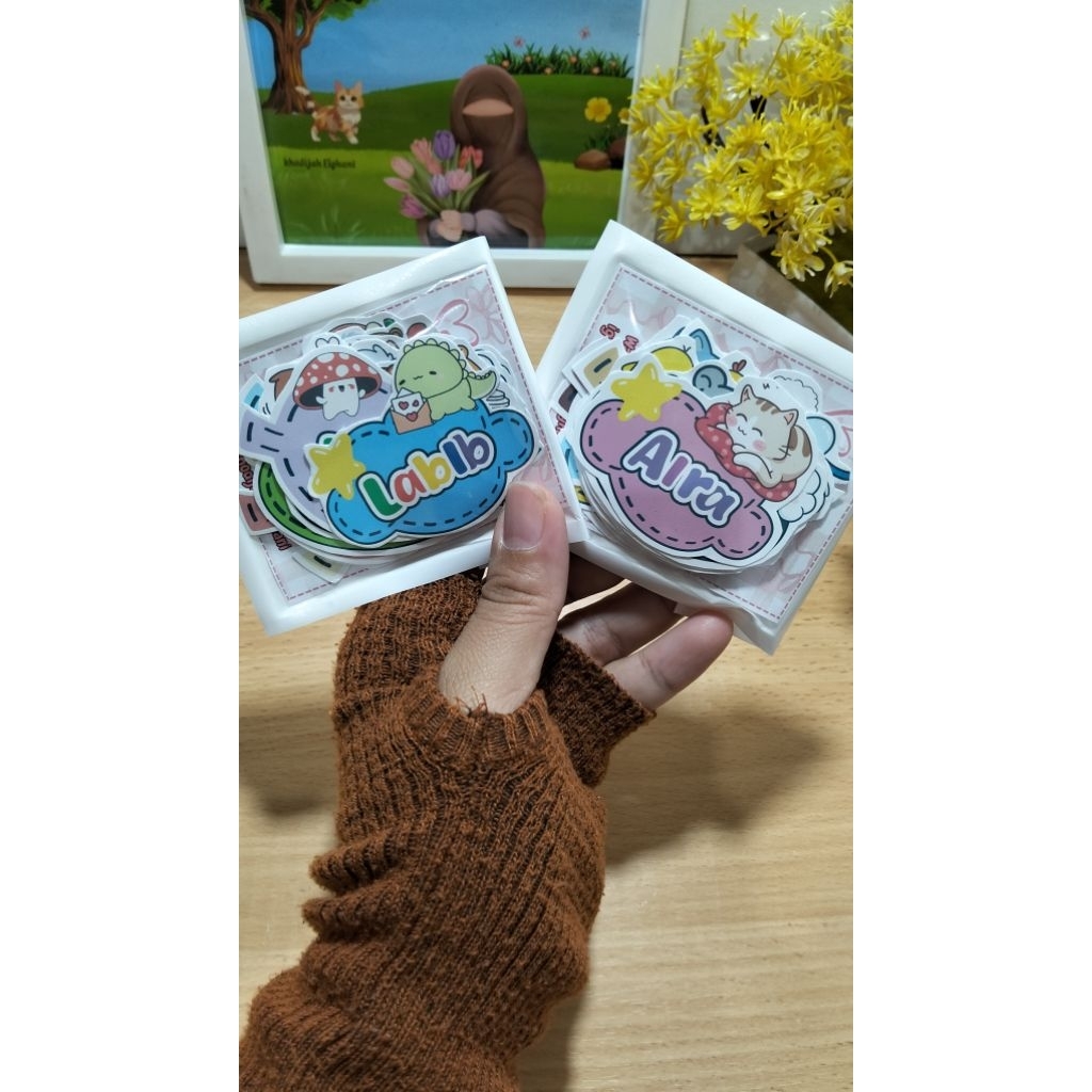 

Stiker Nama,buku,lucu,estetik,label buku,