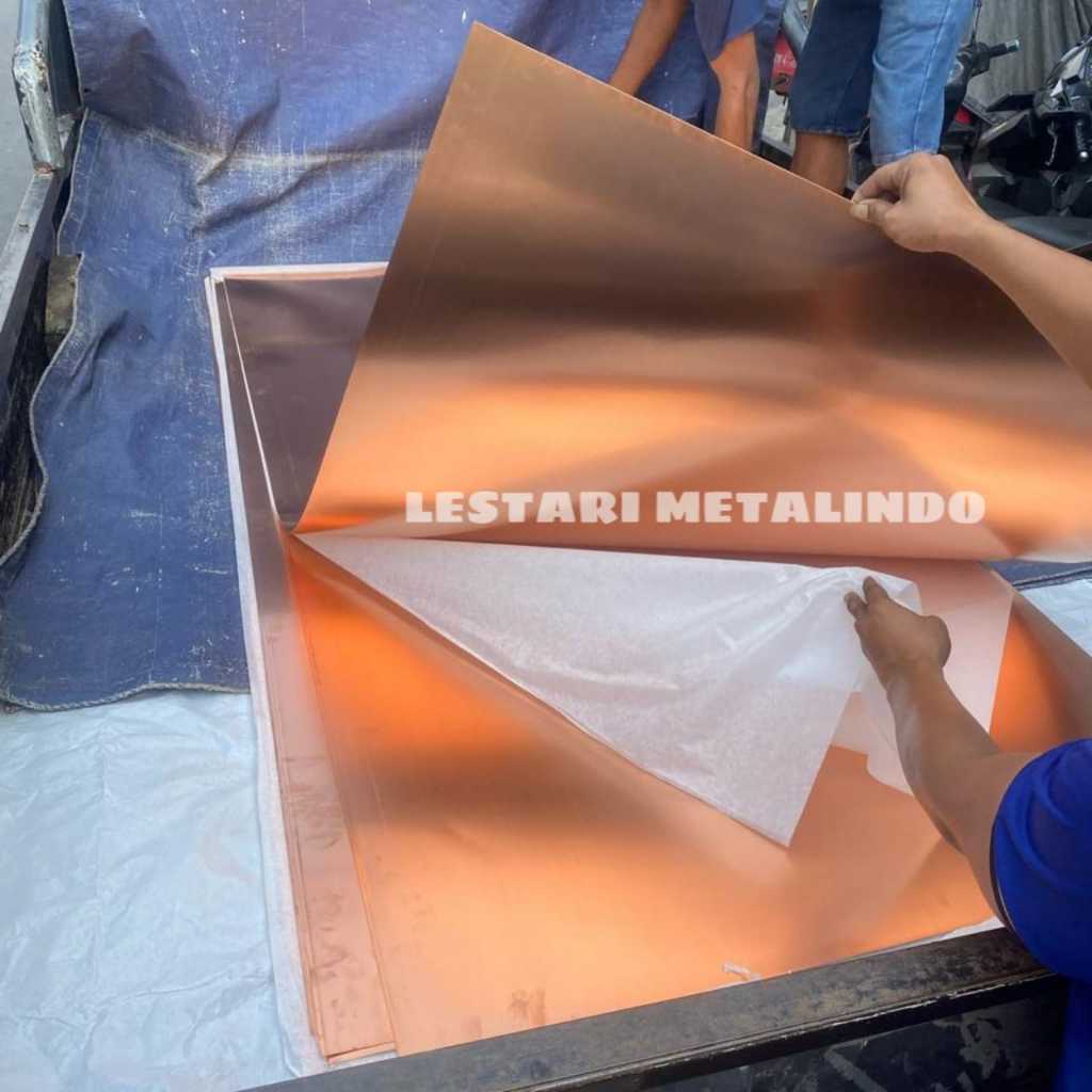 Plat Tembaga Murni 1mm X 15mm X 100mm - tembaga lembaran - tembaga potongan - lembaran tembaga