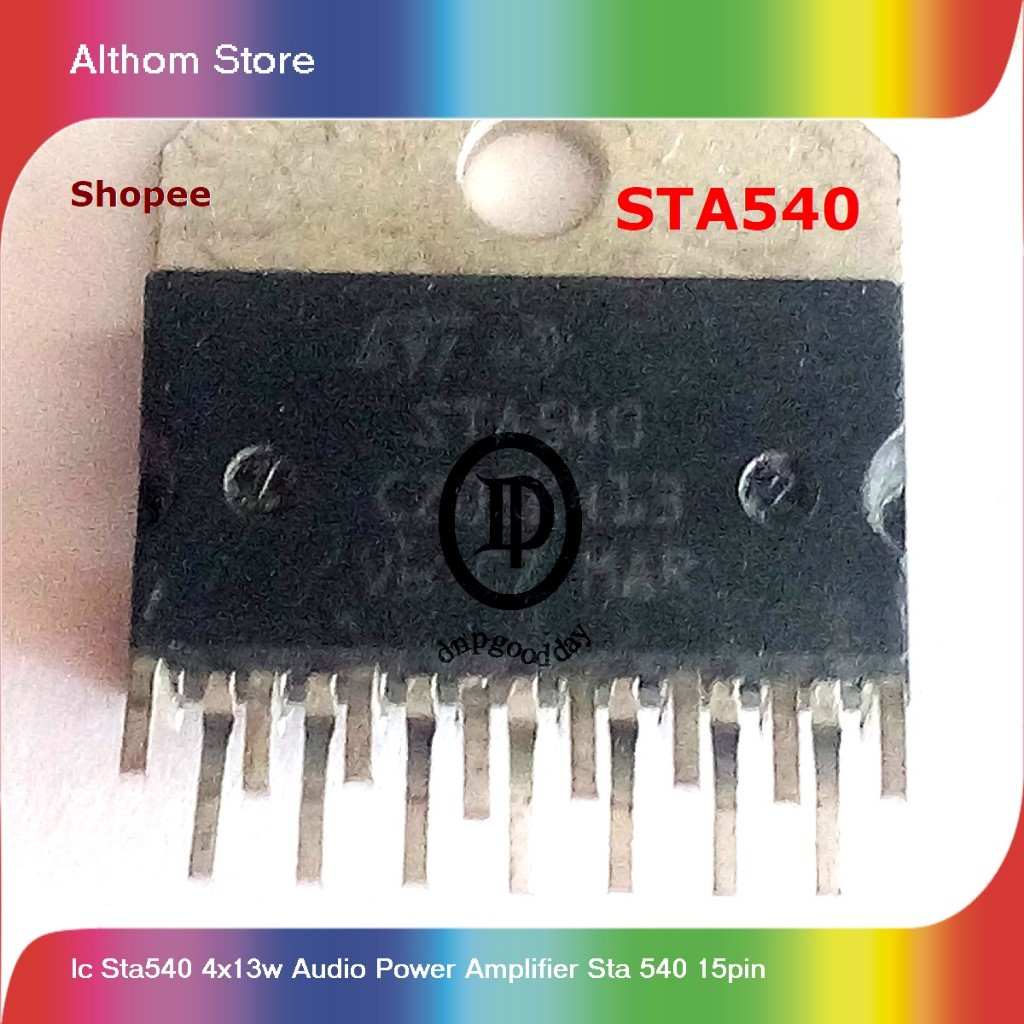 ic sta540 4x13w audio power amplifier sta 540 15pin