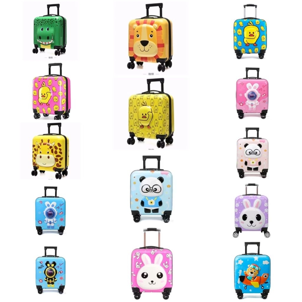 Tas Koper Bagasi Anak Troli Roda 4 Ukuran 18 Inch