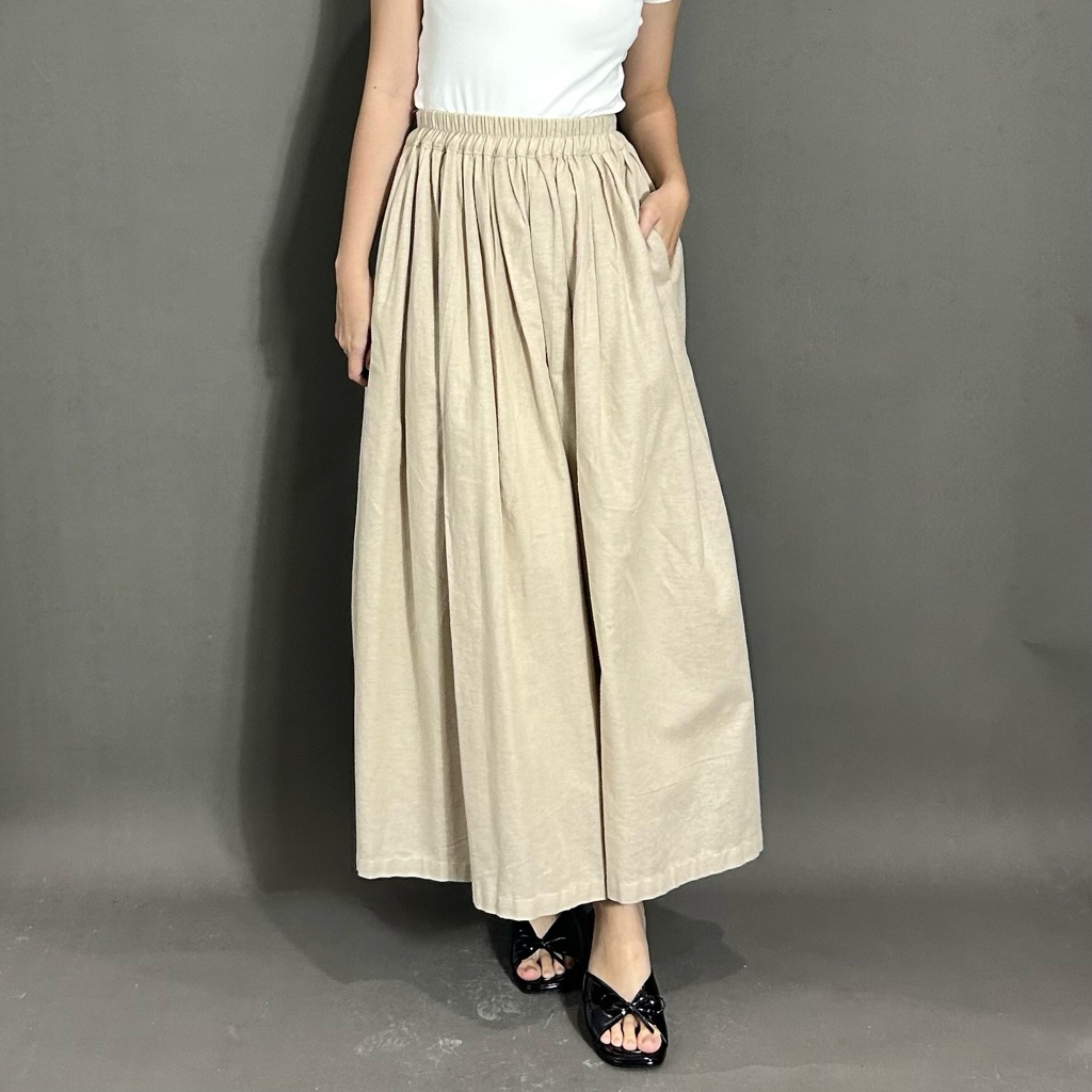 Rosie Skirt ByNeeth - Rok linen - Rok basic - Rok korean style - Rok ngembang