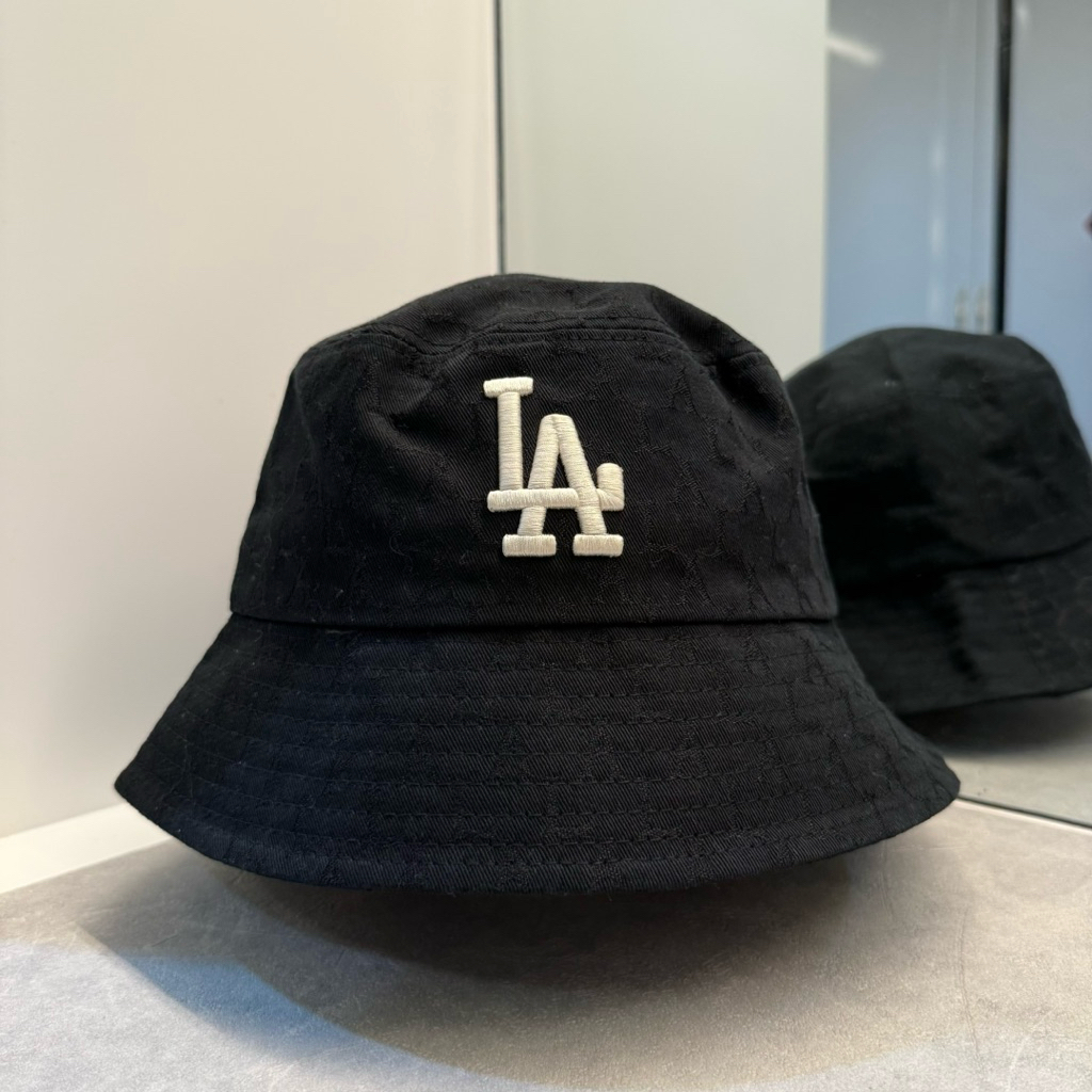 𝙋𝙍𝙀𝙇𝙊𝙑𝙀𝘿 MLB Original Korea Black Bucket Hat Topi Baseball
