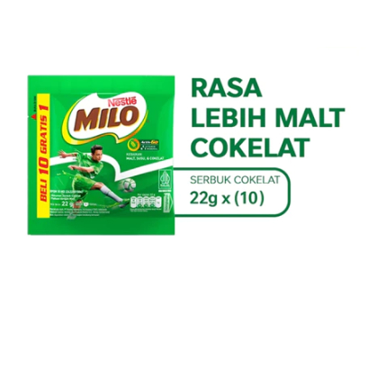 

MILO ACTIV-GO Susu Coklat Renceng 22g - 10pcs