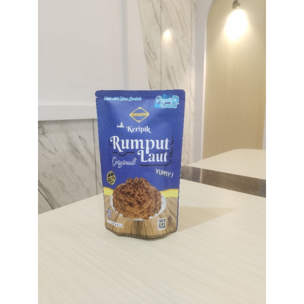 

Oleh Oleh Khas Lombok NTB Keripim Rumput Laut Original Yummy