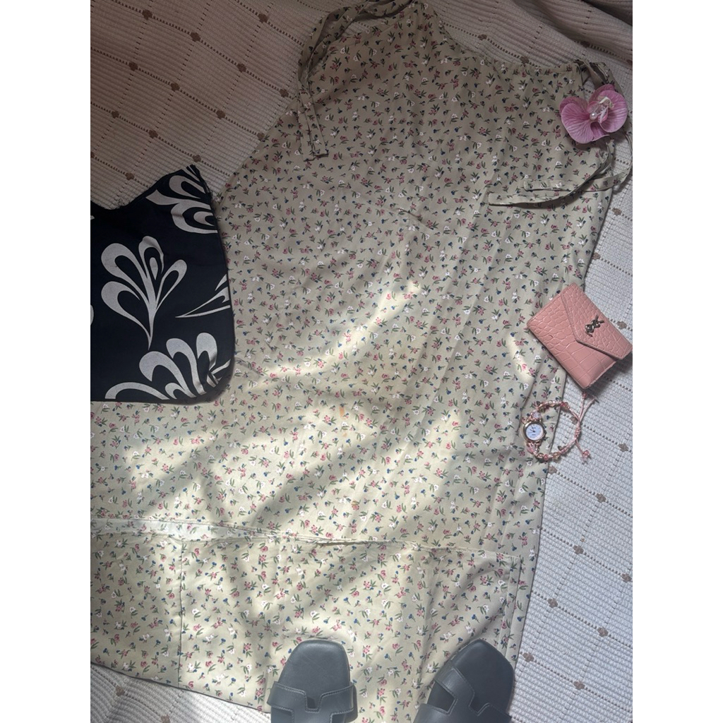 overall dress blossom - korean style