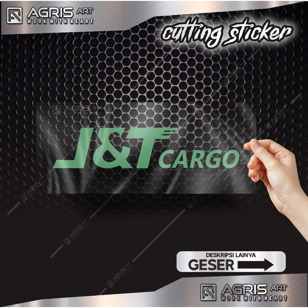 

stiker cutting sticker JNT cargo bukan printing anti luntur