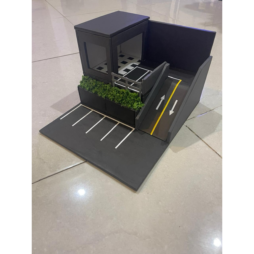 Diorama Diecast skala 1:64 Bahan Kardus