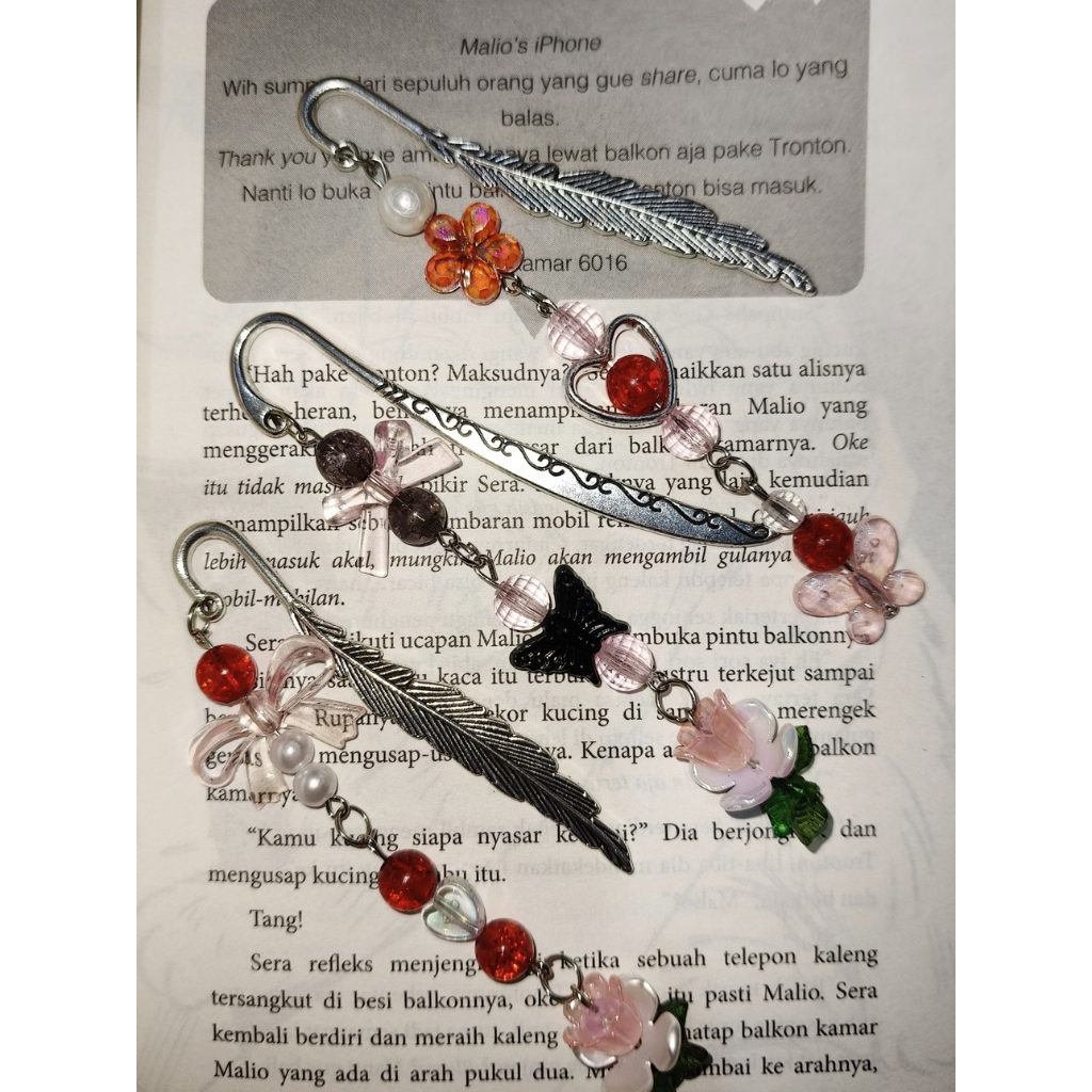 

Handmade | Bookmark Metal | Bookmark Besi | Pembatas Buku Aesthetic by Mega