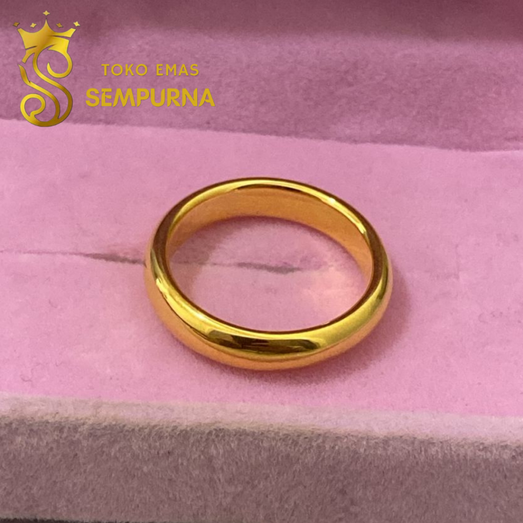 Cincin Emas Polos(8k) 650k per gram| 3g | Ukuran 20MM