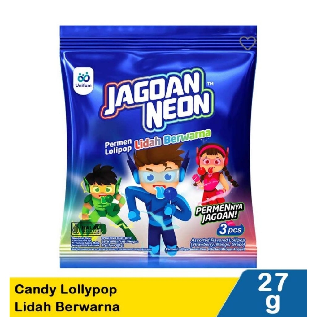 

Jagoan Neon Candy Lollypop LidahBerwarna 27G