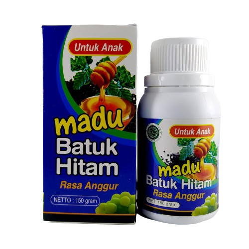 

Madu Batuk Hitam Anak Rasa Anggur 150 g