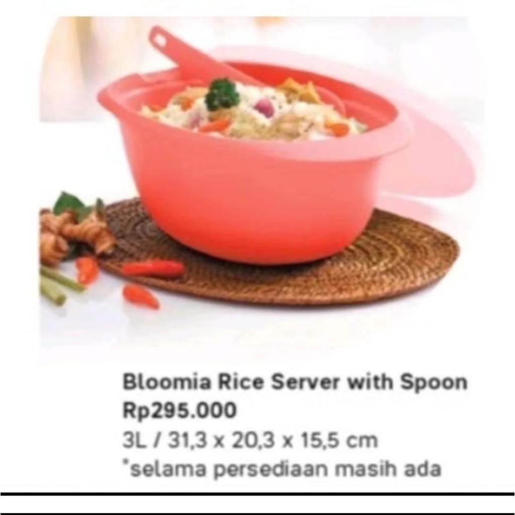 Blossom rice Tupperware , wakul nasi Tupperware . Tupperware malay . packing aman free bubble