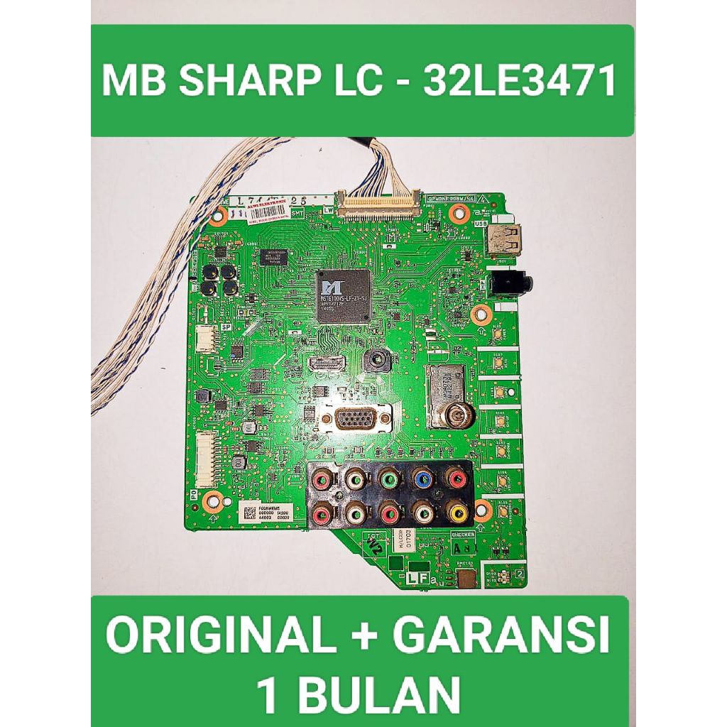 Mb Sharp LC32LE3471 Mainboard Sharp LC32LE340M Mesin Sharp LC32LE3471 Module Sharp LC32LE340M Mobo S