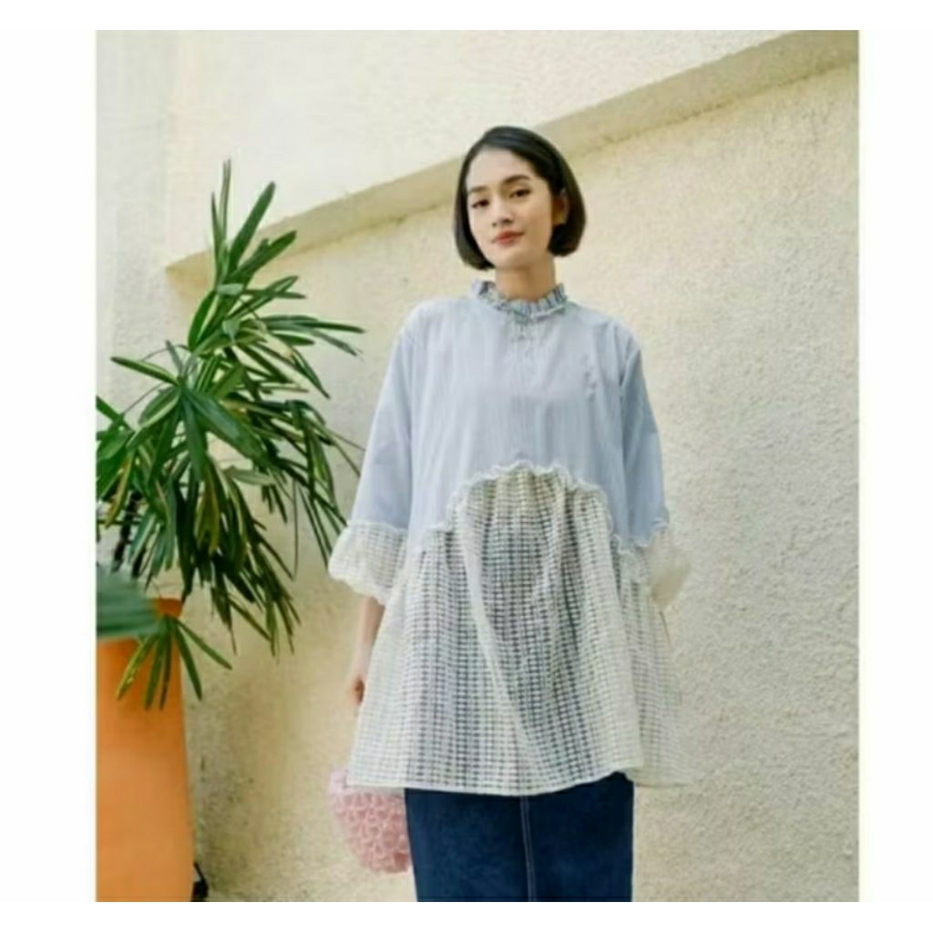 new with tag melody stripe blue/Preloved Haidee Orlin/Preloved Tunik/Haidee&Orlin/HaideeOrlin/Prelov