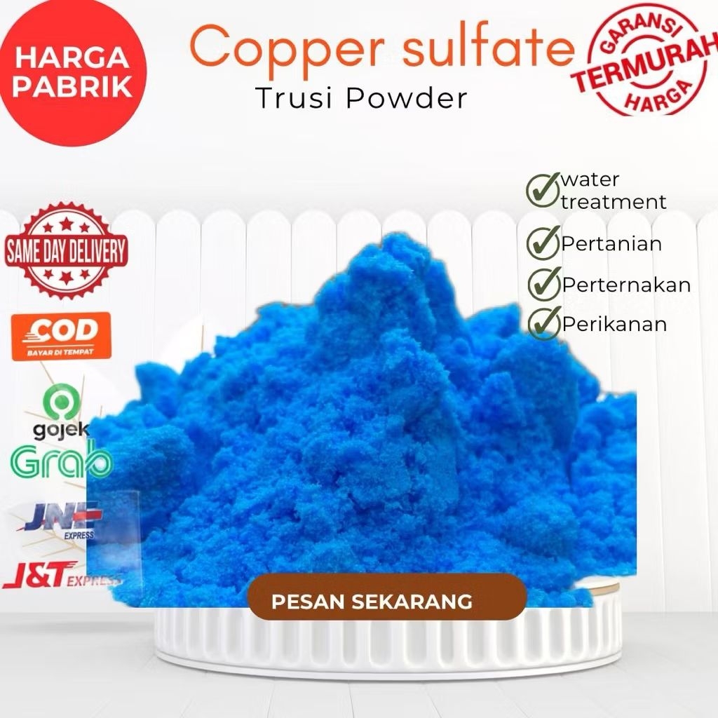 TRUSI POWDER/COPPER SULPHATE/COOPER SULFAT/TRUSI/CUPRI/TRUSI POWDER KEMASAN 1 KG