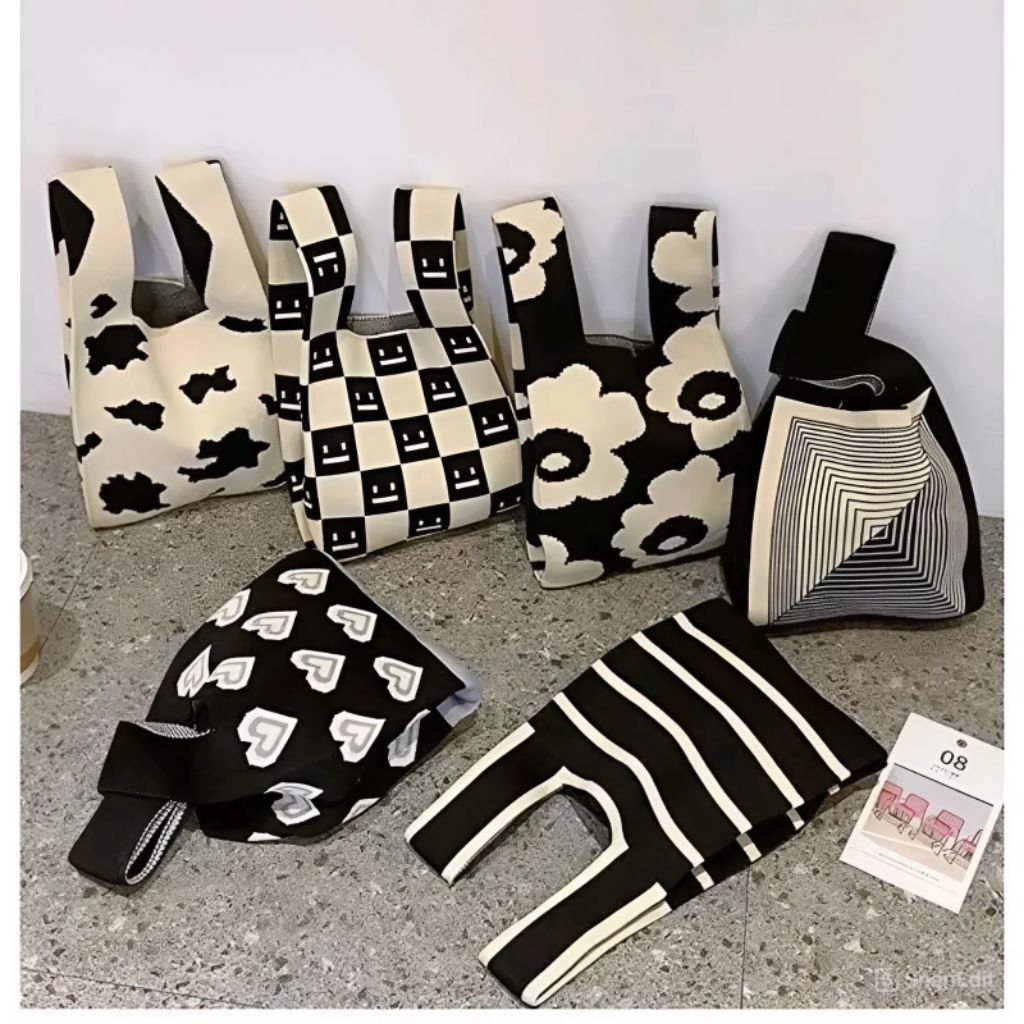 COD - Tas Rajut Korea Style - Makassar - ToteBag Tas Jinjing Rajut