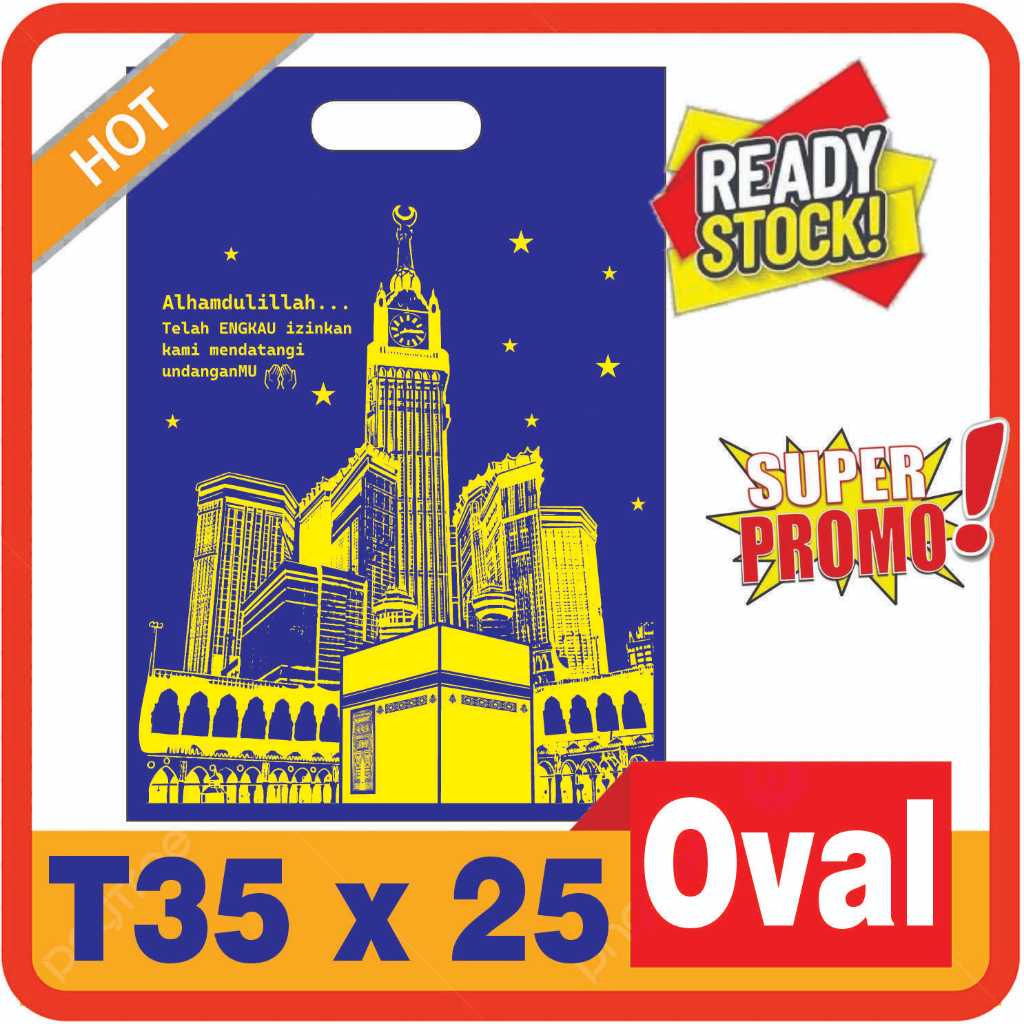 

PROMO TAS UMROH HAJI PRESS T35X25 OVAL PER 12PCS (1 LUSIN)