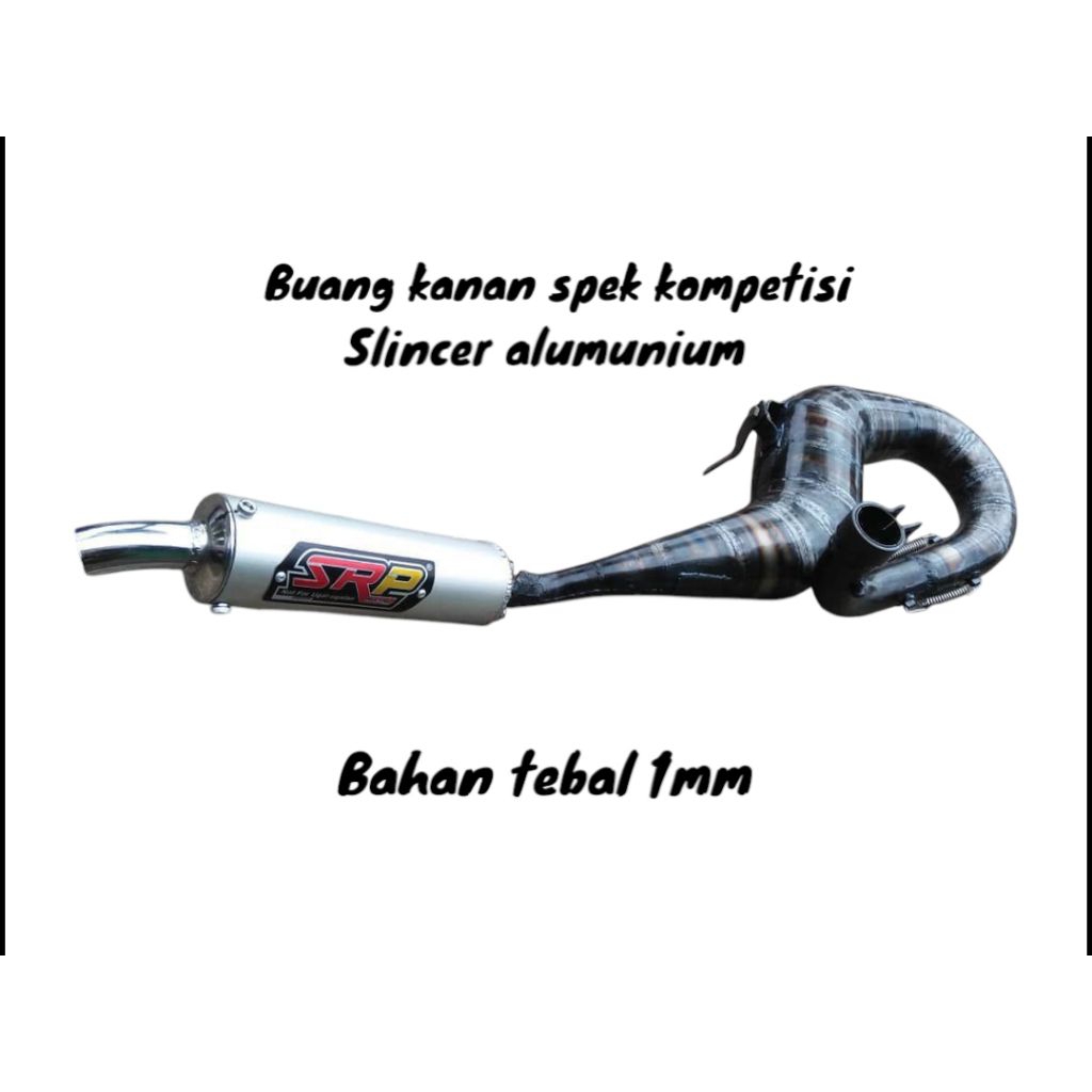 Knalpot Racing Vespa SRP Kanan Kompetisi/FFA
