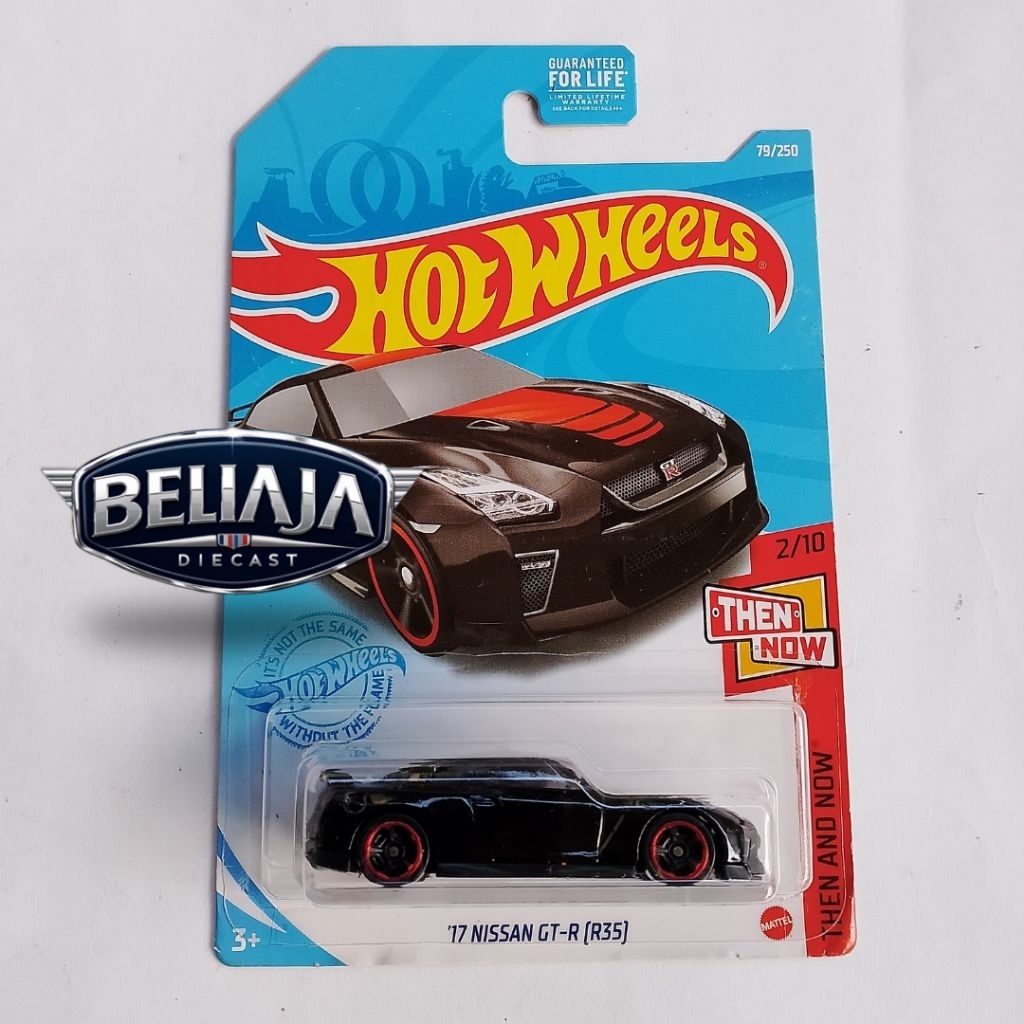 HOT WHEELS 17 NISSAN GT-R (R35) BLACK EXCLUSIVE RECOLOR KMART