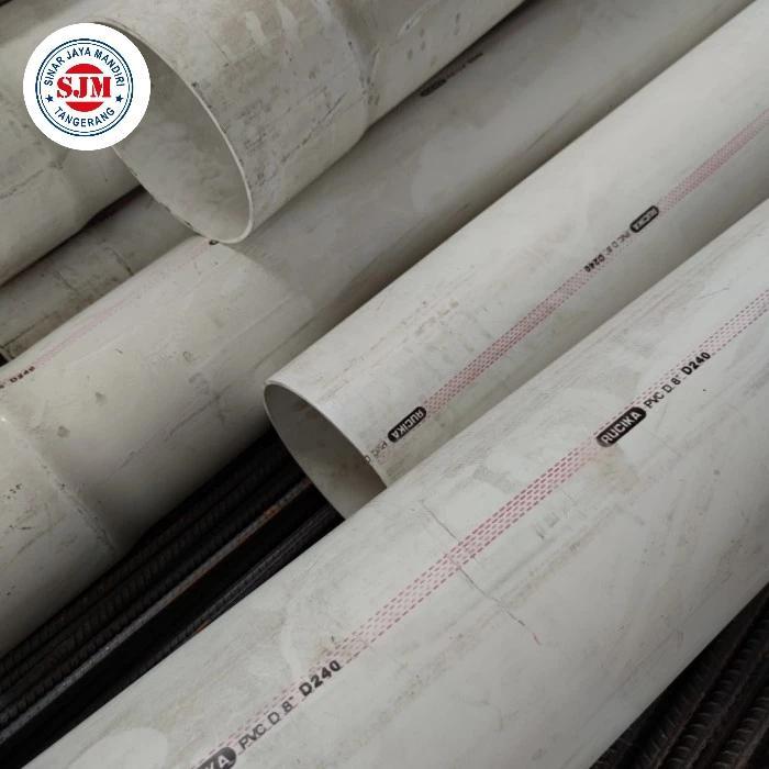 1 LONJOR PIPA 8" DV RUCIKA Pipa pvc 8 INCH RUCIKA PIPA RUCIKA 8 INCH DV PIPA DV WAVIN