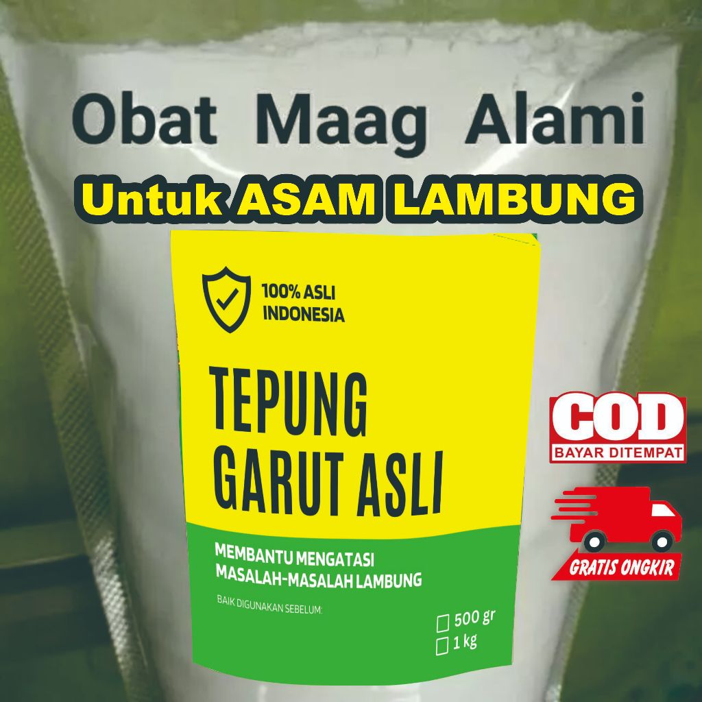 

tepung garut 500gr / pati garut / arrowroot / arrowroot powder / tepung garut / pati asam lambung / pati garut