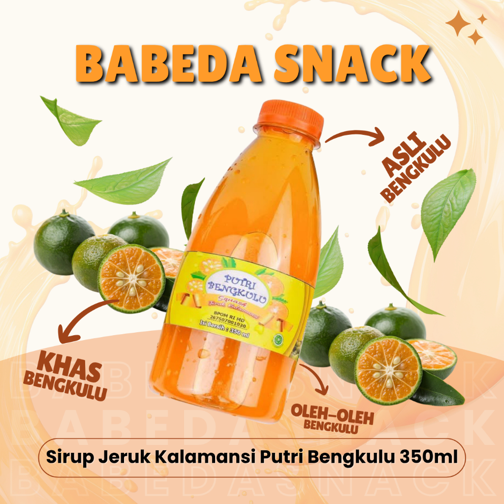 

SIRUP JERUK KALAMANSI ASLI PUTRI BENGKULU 350ml - OLEH OLEH KHAS BENGKULU - BABEDA SNACK