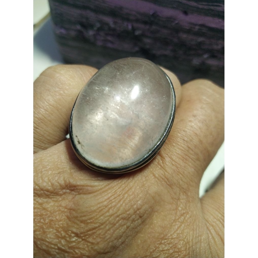 Batu Yakut Putih Hq Natural kode 8/190