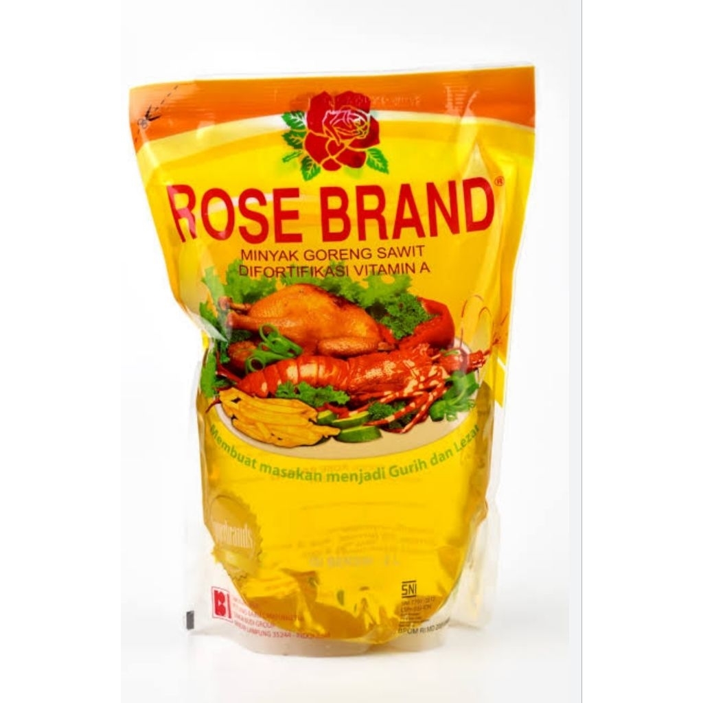 

Minyak Goreng Rose Brand 1 liter dan 2 liter refill pouch