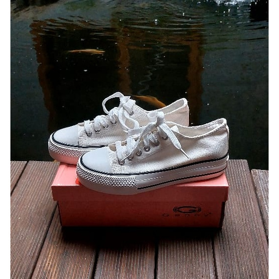 GENNY ORIGINAL. 1312032 PUTIH. IMPORT SEPATU SANDAL WANITA. NEW WITH BOX